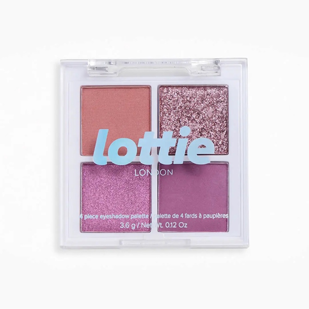 Lottie London Glam Eyeshadow Quad in The Mauves